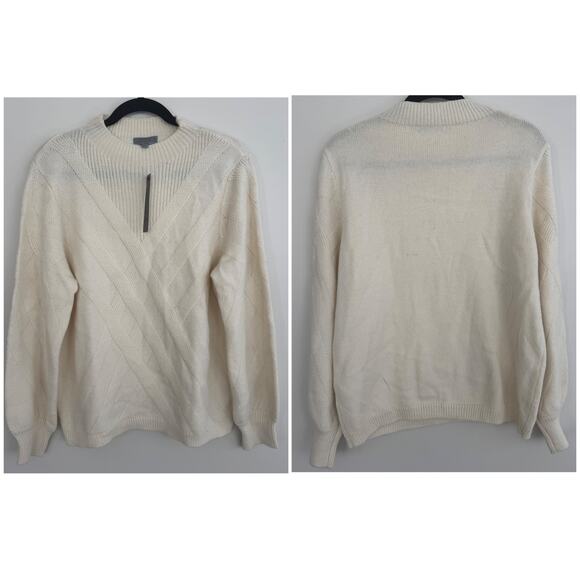 Joseph A Aran Style Sweater in Ecru - Picture 1 of 7